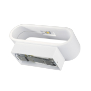 ASSO LED Wandleuchte, oval, weiss, 5W LED, 3000K