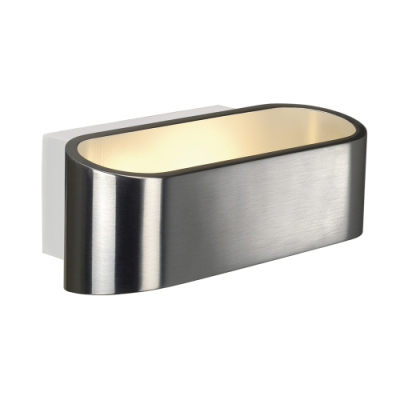 ASSO LED Wandleuchte, oval, aluminium brushed, 5W LED, 3000K