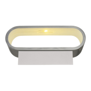 ASSO LED Wandleuchte, oval, aluminium brushed, 5W LED, 3000K