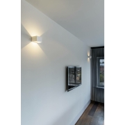 LED Wandleuchte LOGS IN L weiß eckig 3000K 6W CRI 90 470lm Up/Down