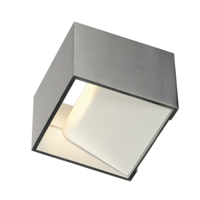 SLV LOGS IN Wandleuchte, eckig, aluminium brushed, 5W LED, 3000K