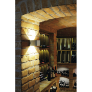 LOGS IN Wandleuchte, eckig, aluminium brushed, 5W LED, 3000K