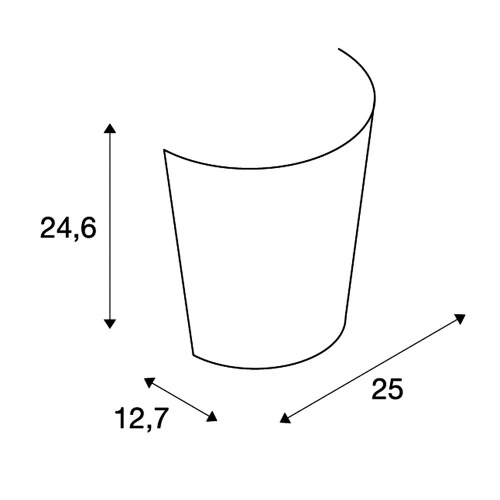 SLV BASKET Wandleuchte, E27, max. 60W, Glas