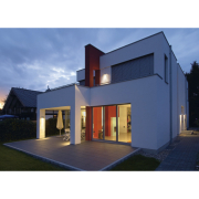 BIG THEO WALL OUT Wandleuchte, eckig, silbergrau, ES111, max. 75W