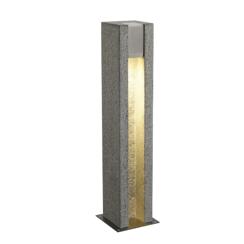 SLV ARROCK SLOT GU10 Stehleuchte, eckig, Granit, salt & pepper, max. 4W LED