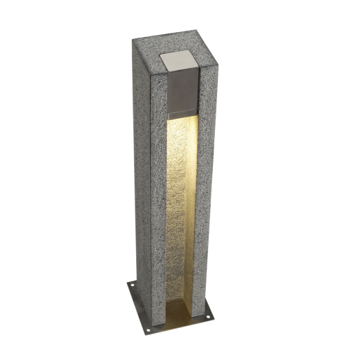 SLV ARROCK SLOT GU10 Stehleuchte, eckig, Granit, salt & pepper, max. 4W LED