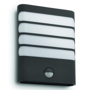 LED Wandleuchte m. Bewegungsmelder Raccoon schwarz