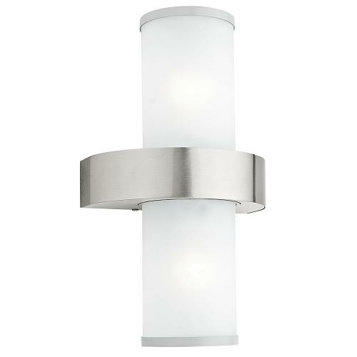EGLO Aussenleuchte-Wandleuchte/2 EDELSTAHL/SILBER 'BEVERLY'