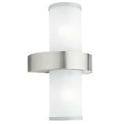 Aussenleuchte-Wandleuchte/2 EDELSTAHL/SILBER BEVERLY