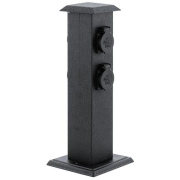 GARTEN-STECKDOSENSÄULE SCHWARZ PARK 4