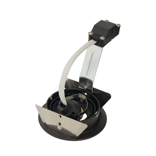 SLV NEW TRIA GU10 ROUND Downlight, mattschwarz, max. 50W, inkl. Blattfedern