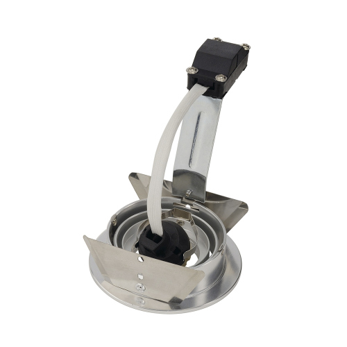 SLV NEW TRIA GU10 ROUND Downlight, alu brushed, max. 50W, inkl. Blattfedern