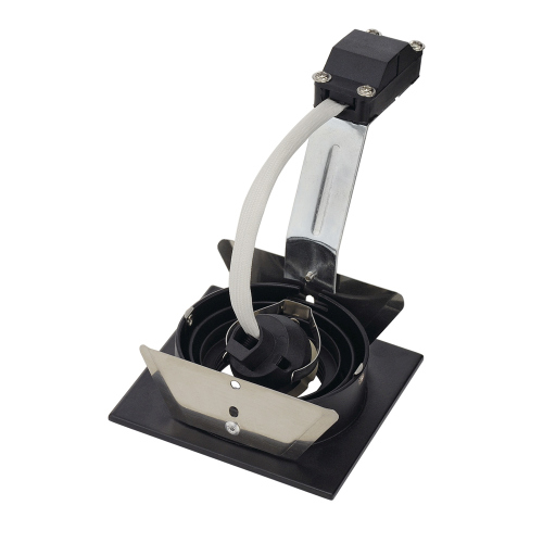 SLV NEW TRIA I GU10 Downlight, eckig, mattschwarz, max. 50W, inkl. Blattfedern