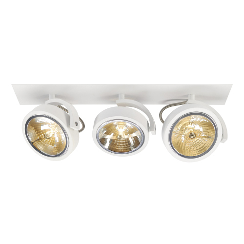 SLV KALU RECESSED 3 Einbauleuchte, mattweiss, 3xQRB111, max. 3x50W