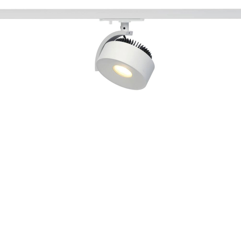 SLV 1-Phasen LED Schienenstrahler KALU TRACK weiß 3000K 13W 860lm inkl. 1-Phasen-Adapter (LED fest verbaut)