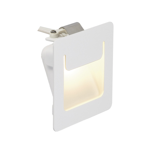 SLV DOWNUNDER PUR Einbauleuchte, eckig, weiss, 3,5W LED, warmweiss, 80x80mm