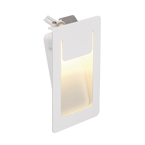 SLV DOWNUNDER PUR Einbauleuchte, eckig, weiss, 3,5W LED, warmweiss, 80x120mm