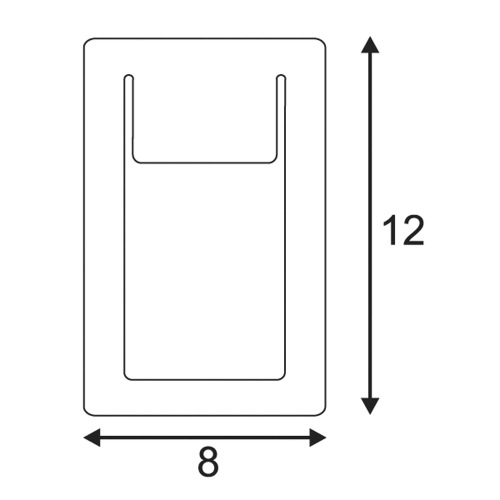 SLV DOWNUNDER PUR Einbauleuchte, eckig, weiss, 3,5W LED, warmweiss, 80x120mm