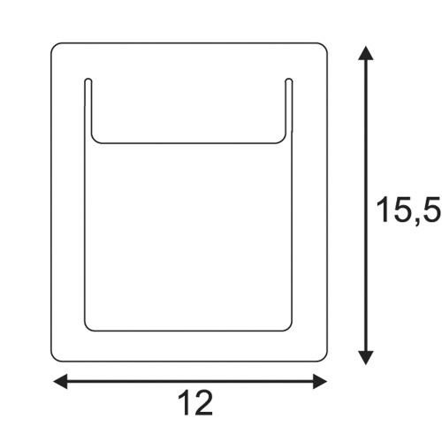 SLV DOWNUNDER PUR Einbauleuchte, eckig, weiss, 4,8W LED, warmweiss, 120x155mm