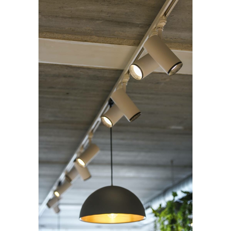 SLV FORCHINI M Pendelleuchte, 40cm rund, schwarz/gold, E27, inkl. 3Phasen-Adapter