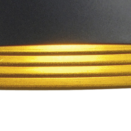 SLV FORCHINI M Pendelleuchte, PD-2, 40cm, rund, schwarz/ gold, E27, max. 40W