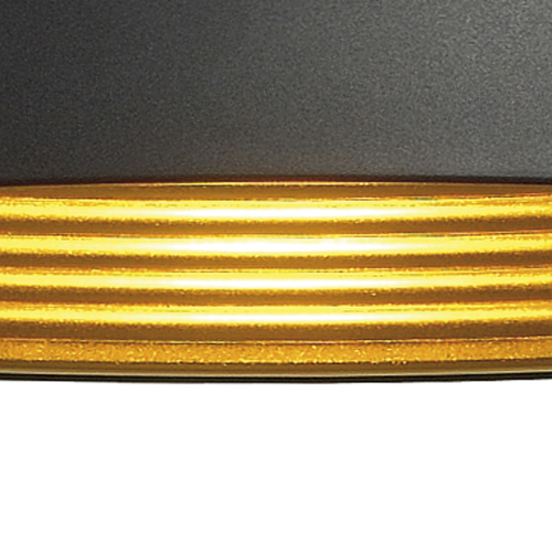 SLV FORCHINI M Pendelleuchte, PD-1, 50cm, rund, schwarz/ gold, E27, max. 40W
