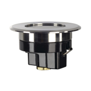 DASAR FLAT LED 230V Bodeneinbaustrahler, rund, 4,3W LED, warmweiss, Edelstahlblende