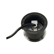 DASAR FLAT LED 230V Bodeneinbaustrahler, rund, 4,3W LED, warmweiss, Edelstahlblende