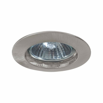 Paulmann Premium LED Einbauleuchte IP44 rund 79mm GU10 max. 50W 230V dimmbar Eisen gebürstet