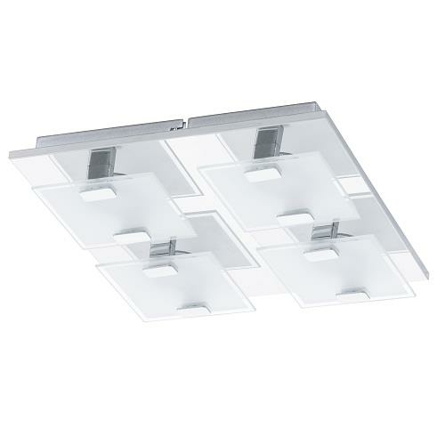 EGLO Wand-/Deckenleuchte LED-WL/DL/4 CHROM SAT/KLAR 'VICARO'