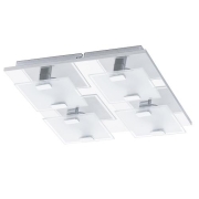 Wand-/Deckenleuchte LED-WL/DL/4 CHROM SAT/KLAR VICARO