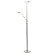 Stehleuchte LED-STL M.LESEL.NICKEL-MATT BAYA LED