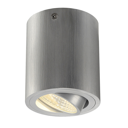 TRILEDO ROUND CL Aufbaudownlight, alu-brushed, LED, 6W, 38°, 3000K, inkl. Treiber