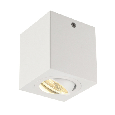 SLV TRILEDO SQUARE CL Aufbaudownlight, mattweiss, LED, 6W, 38°, 3000K, inkl. Treiber