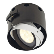 AIXLIGHT PRO FLAT FRAMELESS 1 ROUND Einbaurahmen, inkl. Einbau-Kit, schwarz