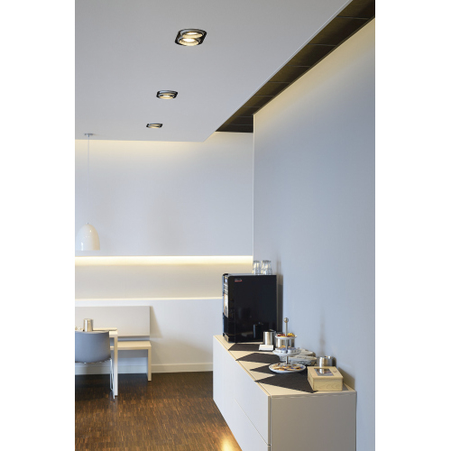 SLV AIXLIGHT PRO FLAT FRAMELESS 2 ROUND Einbaurahmen, inkl. Einbau-Kit, schwarz