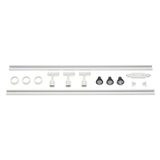 1-Phasen Hochvolt-Set weiß 2x1m Stromschiene + 3x PURI Spot + GU10 LED Leuchtmittel