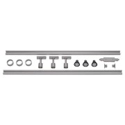 1-Phasen Hochvolt-Set 4, silbergrau, 2x1m, inkl. 3xPURI und LED Leuchtmittel