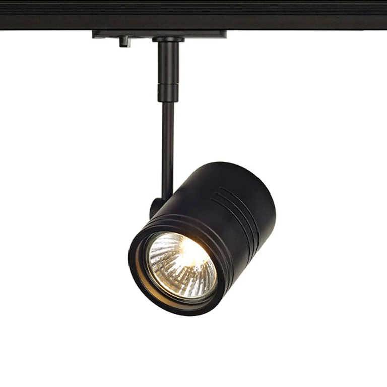 SLV BIMA I Spot schwarz matt für 1Phasen-Stromschiene QPAR51 inkl. 1Phasen-Adapter