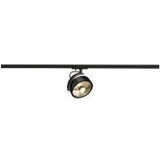 KALU TRACK 1~ Spot schwarz matt QPAR111 max. 75W inkl. 1Phasen-Adapter