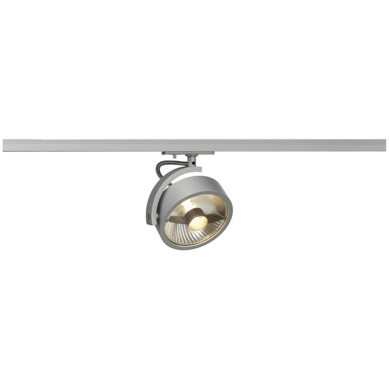 SLV KALU TRACK 1~ Spot silbergrau QPAR111 max. 75W inkl. 1Phasen-Adapter