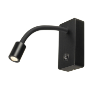 PIPOFLEX Wandleuchte, schwarz, 4W, 3000K
