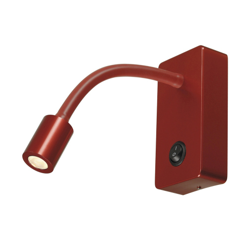 SLV PIPOFLEX Wandleuchte, rot, 4W LED, 3000K