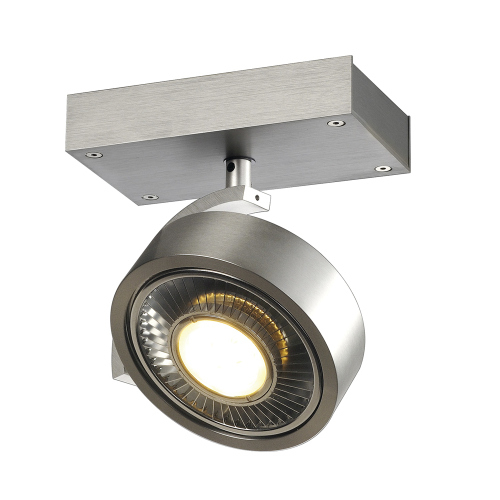 SLV KALU 1 QPAR Deckenleuchte, alu-gebürstet, ES111, max. 75W