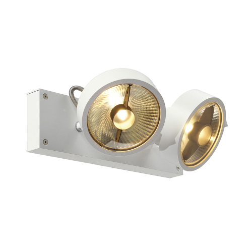 SLV KALU 2 QPAR Deckenleuchte, mattweiss, ES111, max. 2x75W