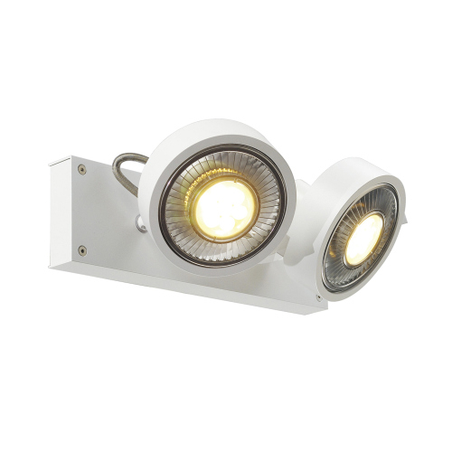 SLV KALU 2 QPAR Deckenleuchte, mattweiss, ES111, max. 2x75W
