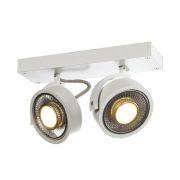 KALU 2 QPAR Deckenleuchte, mattweiss, ES111, max. 2x75W