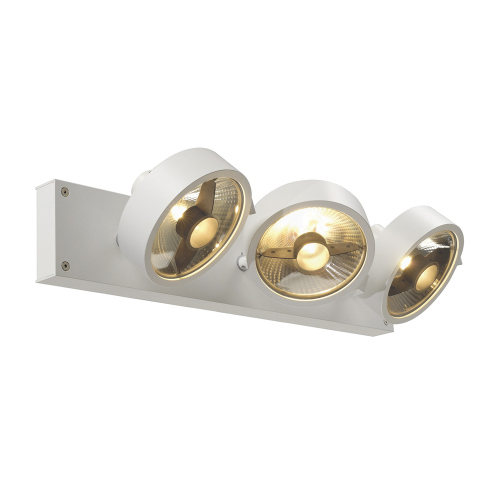 SLV KALU 3 QPAR Deckenleuchte, mattweiss, ES111, max. 3x75W