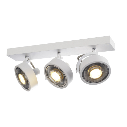 SLV KALU 3 QPAR Deckenleuchte, mattweiss, ES111, max. 3x75W