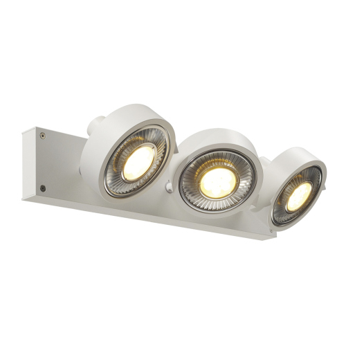 SLV KALU 3 QPAR Deckenleuchte, mattweiss, ES111, max. 3x75W
